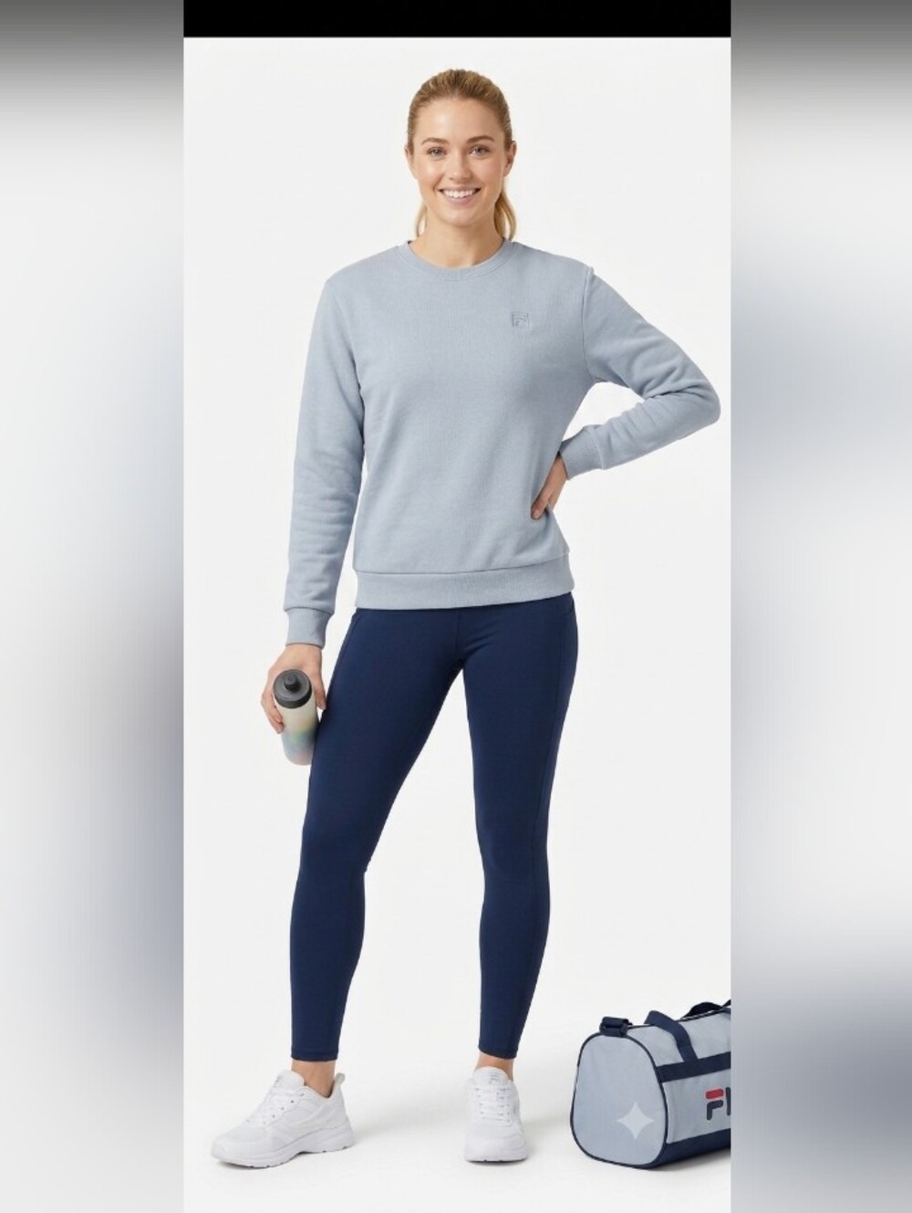 FILA Small Light Blue Crewneck Sweatshirt